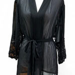 Dreamgirl Sheer Chiffon Lace Robe Photo 0