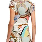 Etro Radial Print Jersey Wrap Top Size XS Photo 7