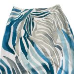 Lafayette 148 New York Pencil‎ Skirt Womens Size 4 Osprey Multi Printed Blue New Photo 1