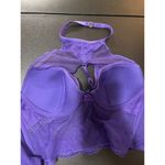 Victoria's Secret  Brilliant Purple Lace High Neck Corset Bra Top Size S NWOT Photo 7