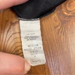 Sears Black Satin Lace Trim Undergarment Half Slip Skirt Side Slit Medium VTG Photo 7