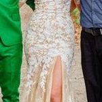 Sherri Hill Long Sleeve Lace Wedding Dress Photo 3
