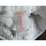 FP Movement Women's All Star Sweat Shorts White Medium Free People Raw Hem Photo 3