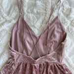 Forever 21 Pink velvet romper Photo 4