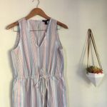 Anthropologie NWT | Drew pink striped jumpsuit Photo 2