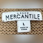 J.Crew Mercantile Size L Tan Classic Waffle Knit Crewneck Sweater Photo 1
