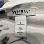 White House | Black Market WHBM White Floral Cardigan Sweater Scalloped Cottagecore Tea Garden Party Photo 5