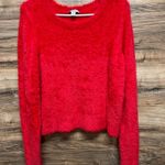 Bar III  red fuzzy sweater Photo 0