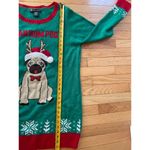 United States Sweaters  Ugly Christmas Women Large Pug Dog‎ Bah Hum Sweater Photo 3