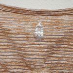 Free People  Movement Stripes Keyhole Back Cropped Top Tan Side Tie Size Small Photo 8