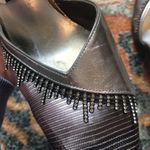 Stuart Weitzman  Vintage Silver Leather Crystals Mesh Slingback Pumps Heels 7N Photo 12