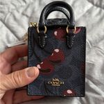 Coach Cherry Print Mini Tote Keychain Photo 3