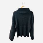 Elan Bree Black And White Women’s Sweater Mock Neck Size Large NWT Photo 4
