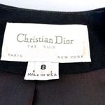 Christian Dior Dior Vintage Fitted Cropped Wool Button Down Padded Blazer Jacket Black US 8 Photo 11