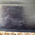 Dooney & Bourke Vintage Black Leather Bifold Wallet w/ Kiss-Lock Coin Purse Photo 8