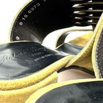 ROBERT CLERGERIE olive green suede open toe slides, made in France, size 9 Photo 11