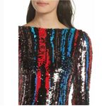 Dress the Population Lola Sequin Midi Dress in Rouge size XXS Photo 5