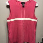 Dress Barn - pink and white stripe color block knit Y2K M Photo 7