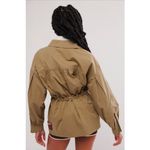 Free People  OOFWEAR Oversized Khaki Cotton Rain Duster Jacket Size 12 NWT Photo 1