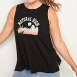 Old Navy Active Tank, Black, Ultralite, Sleeveless, Graphic Print, Festival Gym Photo 0