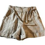 Anthropologie  Boho HEI HEI Marnie Grey Brown Belt Shorts Size X-Small EUC #1222 Photo 1