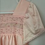 Vanity Fair 💕 Vintage  Pink Embroidered Rosebuds Lace Nightgown • XS 🔴 Photo 2