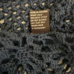 LINK Women Cropped Cardigan Top S Blue Knit Crochet Open Front Boho‎ Cottagecore Photo 5