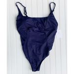 ANDIE  Swim Havana One Piece Swimsuit Women's Size L Navy Blue NWT Classic Modest Photo 4