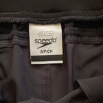 Speedo NWT women’s gray black banded athletic running shorts, size small Photo 4