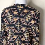 Art Deco Beaded Geometric Pattern Round Neck Jacket Black Photo 6