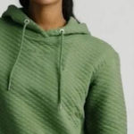 Zyia Active Pine Quilted Diamond‎ Hoodie with Pockets Medium READ DESCRIPTION Green Photo 0