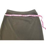EXPRESS  Chocolate Brown Pencil Skirt (Size 1/2); Contrast Stitching, Front Slit Photo 4
