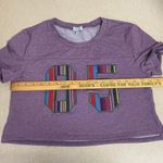 Tobi Women’s Medium # 05 Purple Crop Top Crewneck Short Sleeve Tee Photo 7