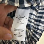 L'Academie  Crop Top Small Cotton Checkered Gingham Off Shoulder Short Sleeve Photo 7