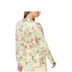 Wilfred Free Briona Tie Dye Button Down Shirt Yellow Size L Boho Minimalist Cute Green Size L Photo 9