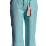 Cambio Stretch Karen 4 Pocket Denim Pant 4/6 S Modern Aqua / Turquoise $155 NWT Blue Photo 0