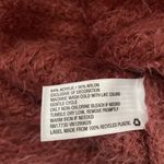 Knox Rose  Womens Sweater Mauve Eyelash Boho Mock Neck Crochet Boxy Soft Size M Photo 4