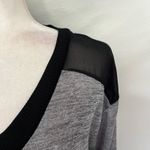 Calvin Klein Shimmer VNeck Womens Top Sz S Colorblock Mesh Soft Grunge Corporate Photo 2