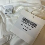 Selfie Leslie NWT  Cupid's Bow V-Neckline Ruffle Shoulder Bodycon Dress White XL Photo 1