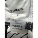 EOMENIE One Piece Swimsuit Tummy Control Padded Cut Out Striped Small Black Photo 2