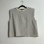 J.Crew  Structured Muscle T-shirt in Stripe Mariner Cotton Size Large Photo 1