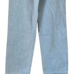 We Wore What NWT CutOut High Rise StraightBaggy Leg Jean Belt 28 Indigo Super Blue Photo 9