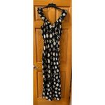 Saylor Gali Maxi Dress Black/Tan Shell Print - Size Small (New) Photo 5