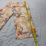 August Silk  100% Silk Leaf Pattern Pants Sz M Boho Peasant Contemprorary Retro Photo 6