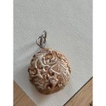 Clay Initial "C" Pendant With Decorative Back Yellow Photo 1