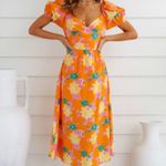 Hello Molly Neon Gardens Midi Dress Photo 0