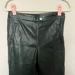 ZARA  Green Faux Leather Skinny Pants Photo 4