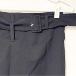 Prada  Vintage Size 40 Navy Blue Virgin Wool Belted Miniskirt Photo 1