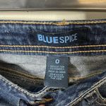 Blue Spice Distressed Blue Jean Shorts Photo 4