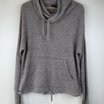 Barefoot Dreams Gray M Sweater Cozy Chic Lite Pebble Beach Pullover Cowl Neck Photo 1